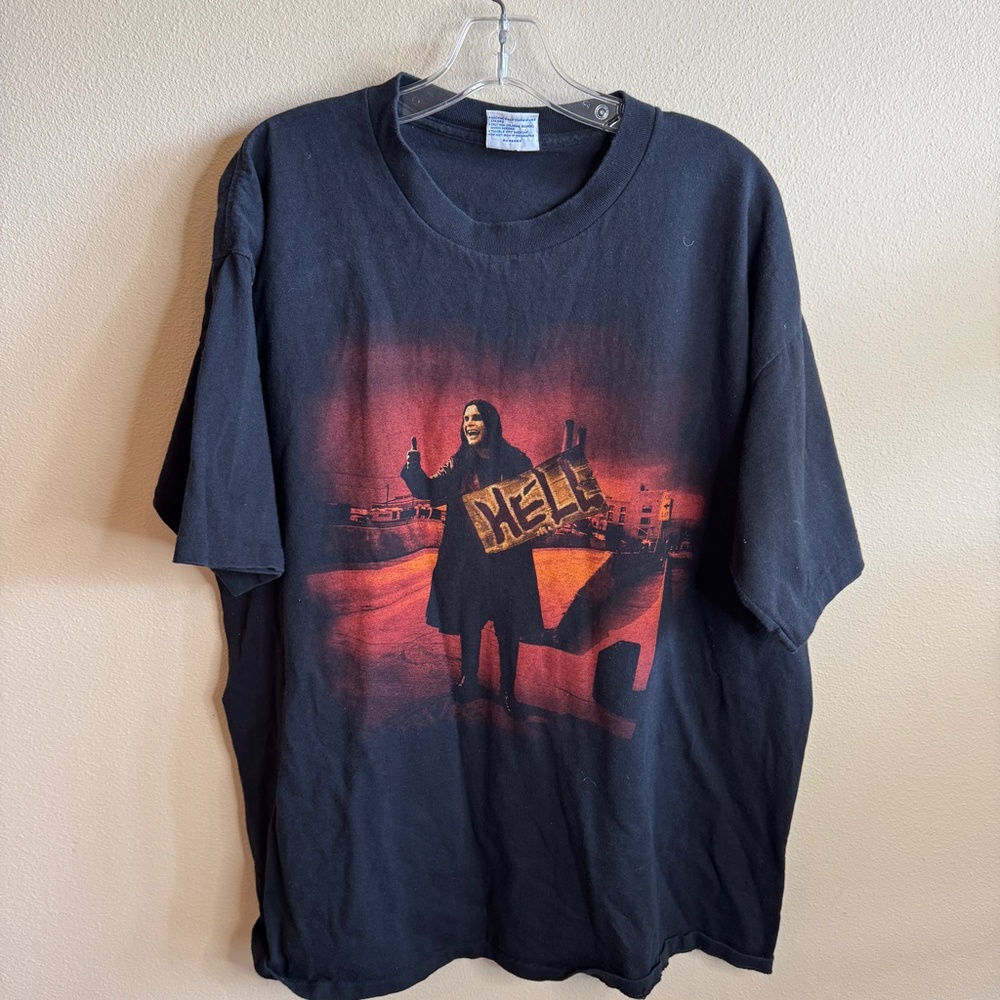Rare Vintage 1997 Cronies Ozzy Osbourne Hell Hitchhiker Highway To Hell Shirt XL